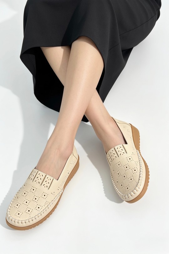 Mocassins Chaussures Noir COCO PERLA 3709 Efashion Paris