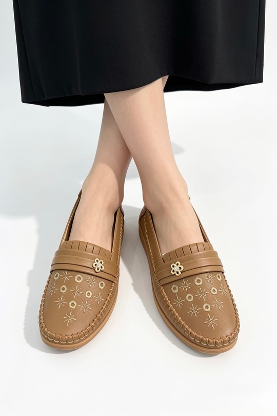 Mocassins Chaussures Noir COCO PERLA 3707 Efashion Paris