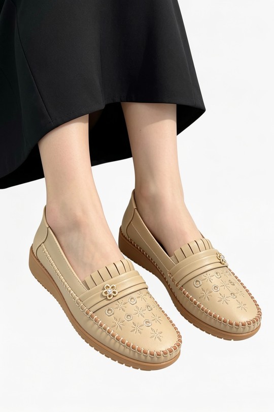 Mocassins Chaussures Noir COCO PERLA 3707 Efashion Paris