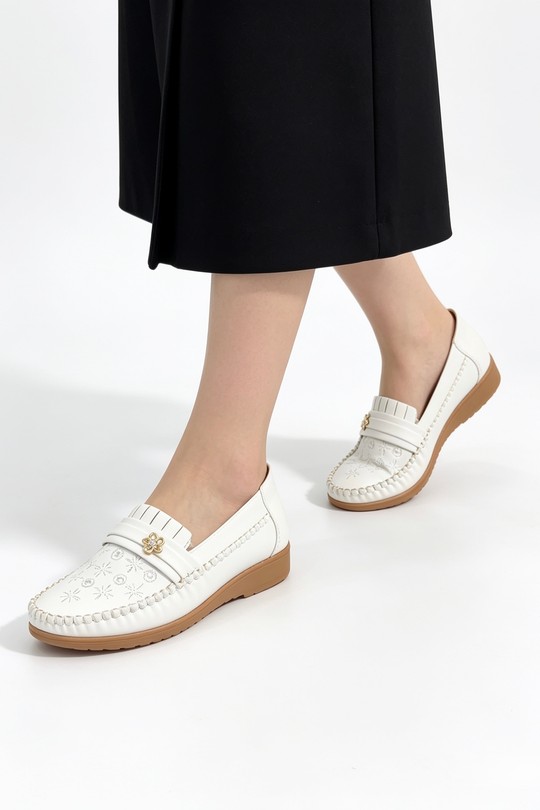 Mocassins Chaussures Noir COCO PERLA 3707 Efashion Paris