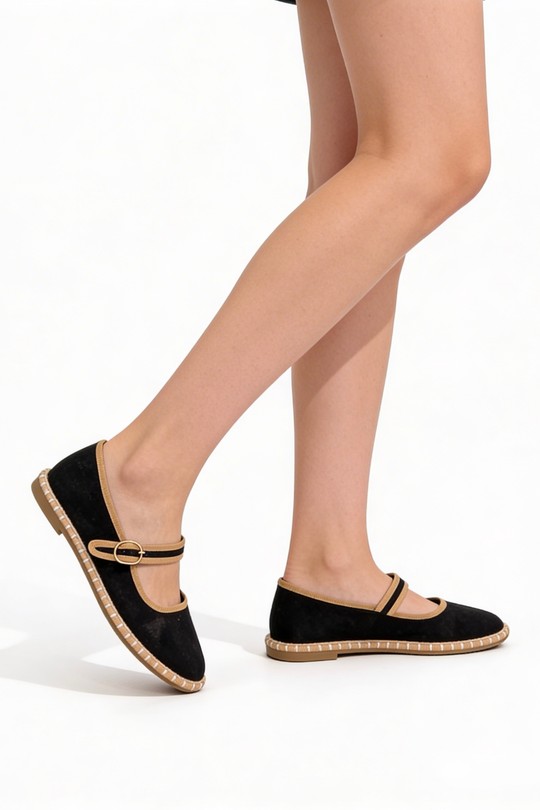 Ballerines Chaussures Kaki COCO PERLA 3763 Efashion Paris