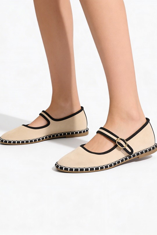 Ballerines Chaussures Kaki COCO PERLA 3763 Efashion Paris