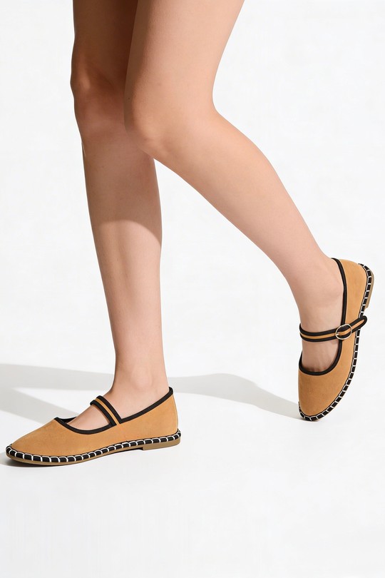 Ballerines Chaussures Kaki COCO PERLA 3763 Efashion Paris