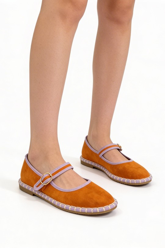Ballerines Chaussures Kaki COCO PERLA 3763 Efashion Paris