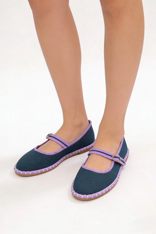 Ballerines Chaussures Kaki COCO PERLA 3763 Efashion Paris