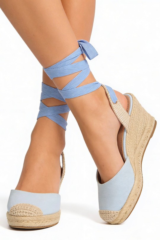 Compensées Chaussures Bleu COCO PERLA 3550 Efashion Paris