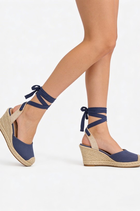 Compensées Chaussures Bleu COCO PERLA 3550 Efashion Paris