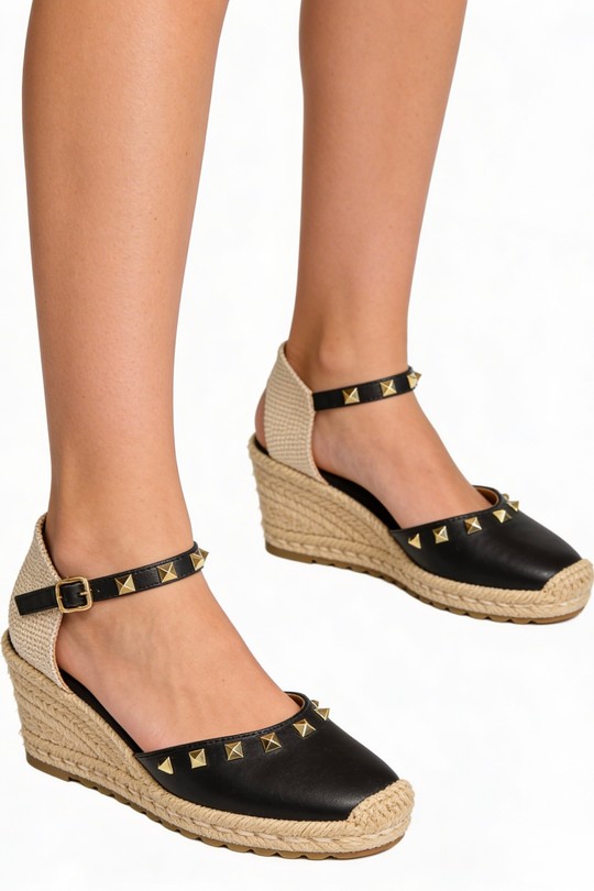 Compensées Chaussures Noir COCO PERLA 2338 Efashion Paris