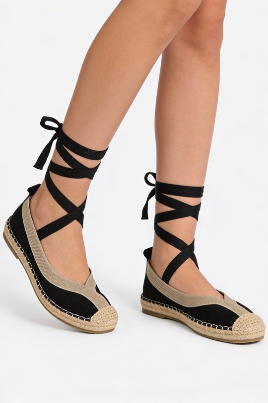 Ballerines Chaussures Noir COCO PERLA 3765 Efashion Paris