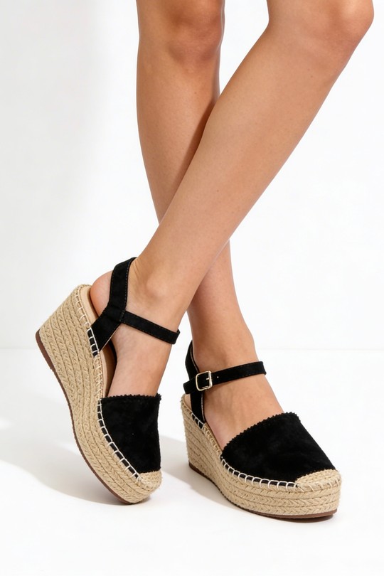 Compensées Chaussures Noir COCO PERLA 3435 Efashion Paris