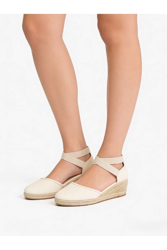 Compensées Chaussures Beige COCO PERLA 3554 #c Efashion Paris