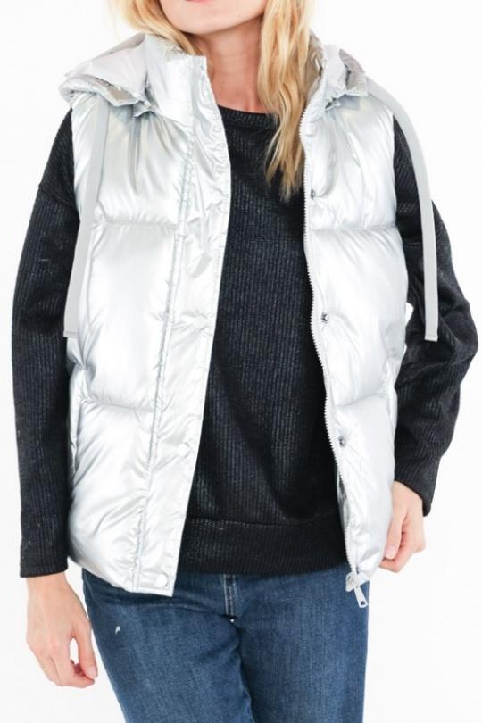 Doudounes Femme Argent Melya Melody 81219 Efashion Paris