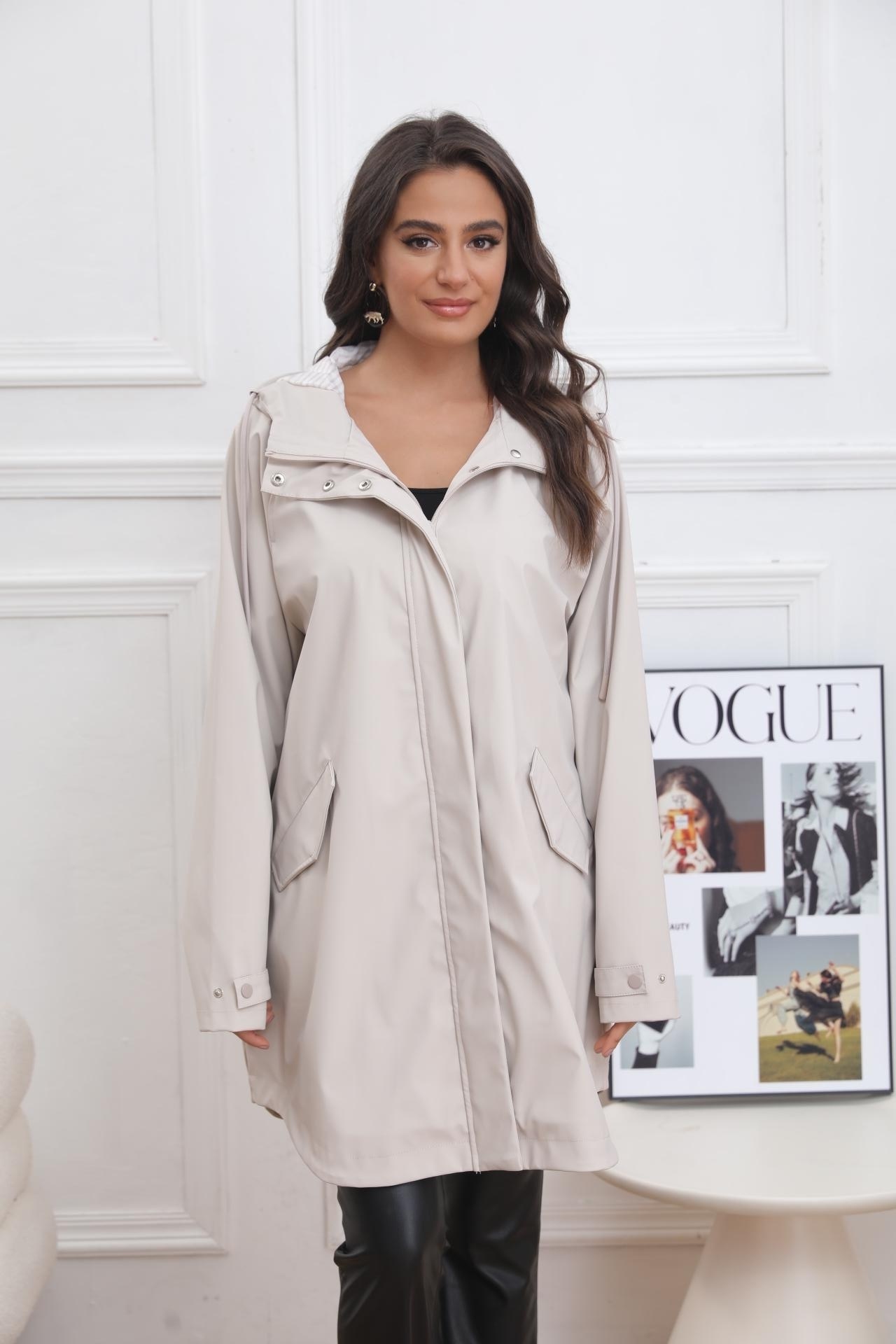 Vestes Femme Beige Melya Melody V301G #c Efashion Paris