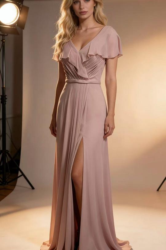 Robes longues Femme Vieux rose Pink Boom R123 Efashion Paris