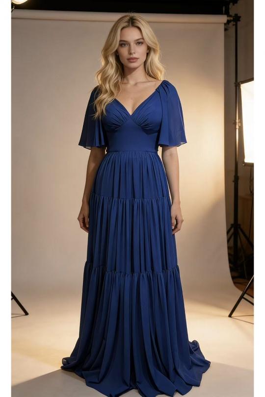 Robes de soirée Femme Bleu jean Pink Boom YC98263 Efashion Paris