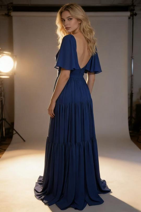Robes de soirée Femme Bleu jean Pink Boom YC98263 Efashion Paris