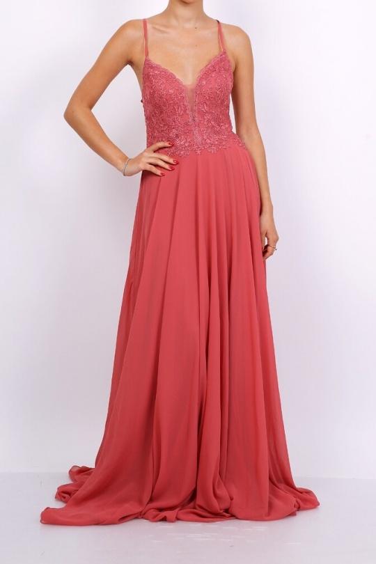 Abiti da sera Donna ROSE WATER OPAL Pink Boom F8023 Efashion Paris