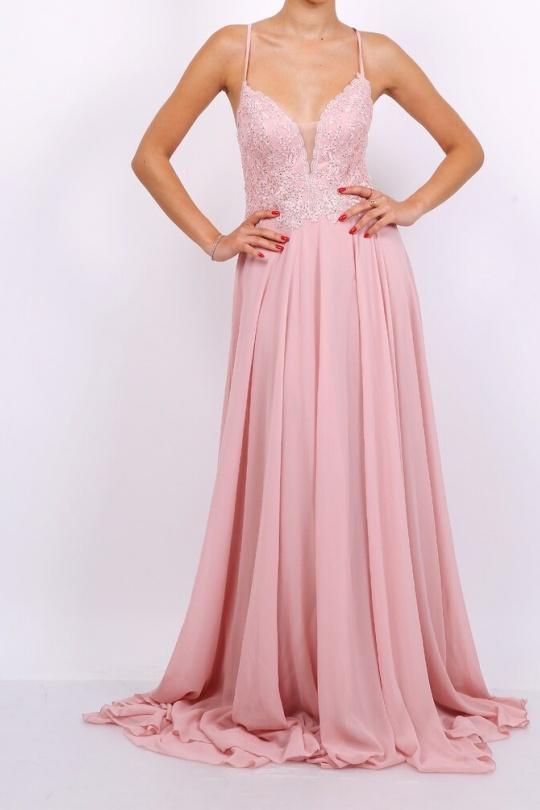 Vestidos de fiesta Mujer Dark pink Pink Boom F8023 Efashion Paris