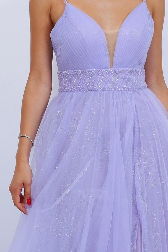 Robes de soirée Femme Lilas Pink Boom FH149 Efashion Paris