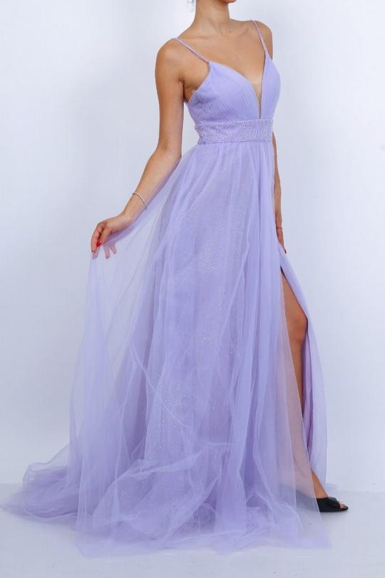 Robes de soirée Femme Lilas Pink Boom FH149 Efashion Paris