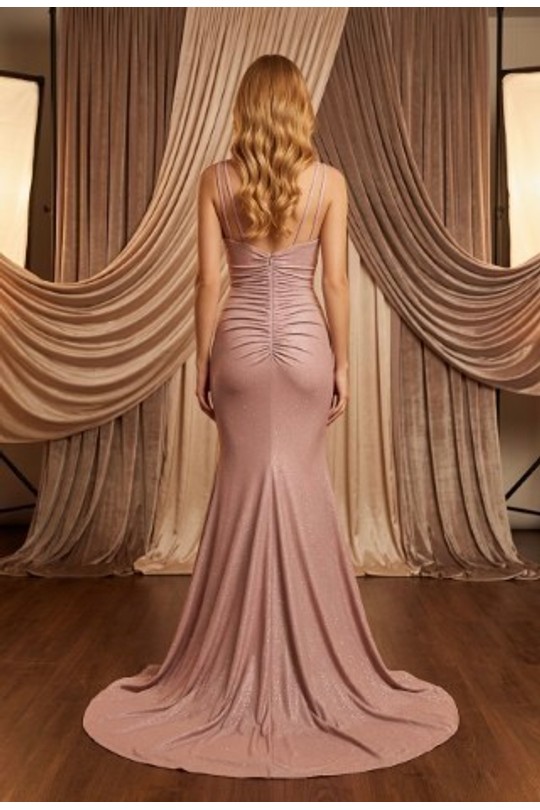 Robes de soirée Femme Rose foncé Pink Boom F8038 Efashion Paris