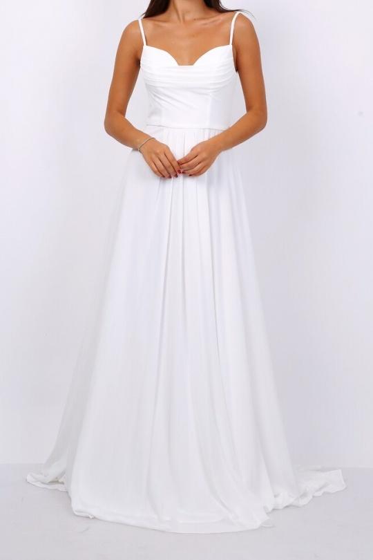 Robes de soirée Femme Blanc Pink Boom YC98083 Efashion Paris