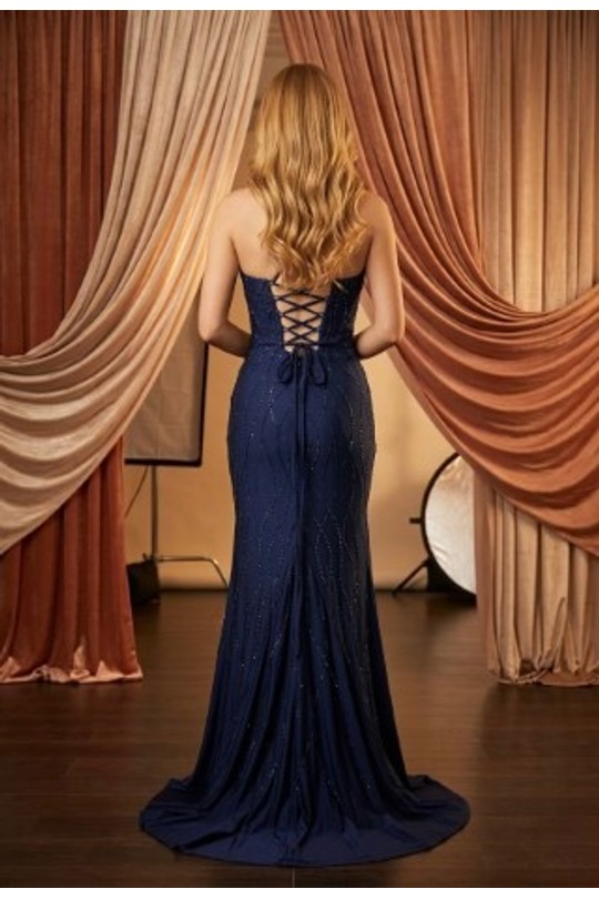 Abiti maxi Donna Peacock blue Pink Boom F8037 Efashion Paris