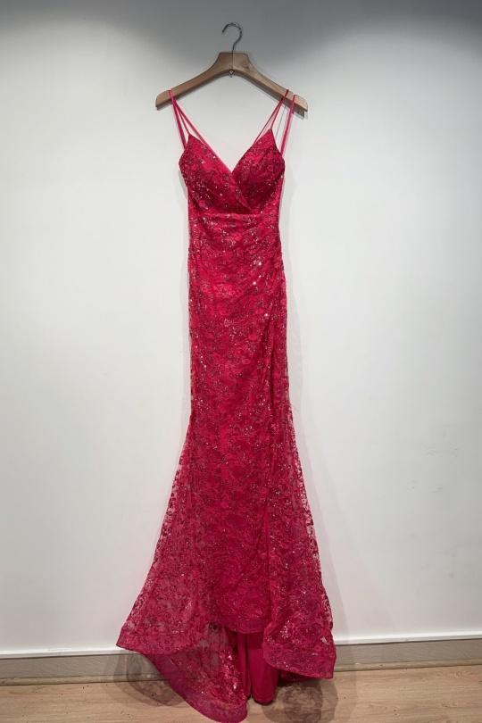 Robes de soirée Femme Bleu royal Pink Boom F8055 Efashion Paris