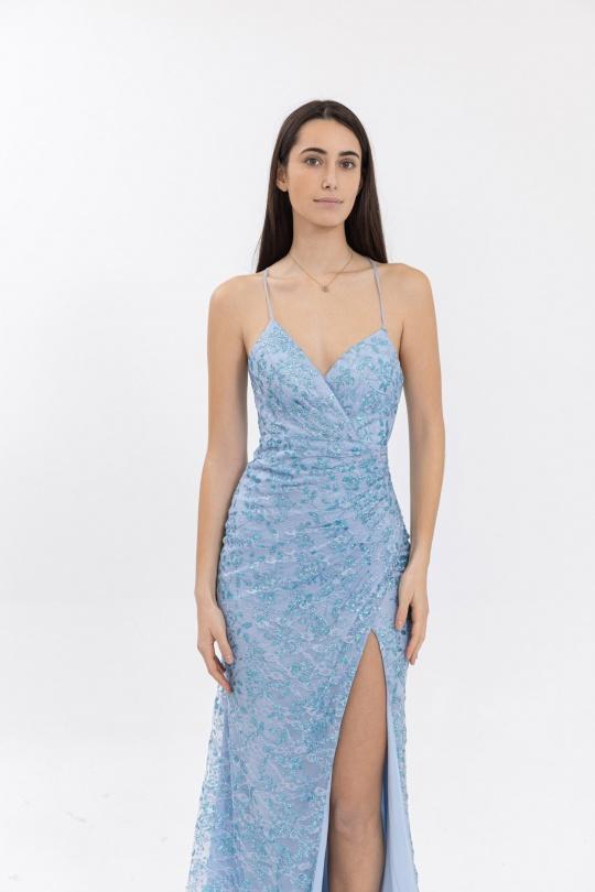 Robes de soirée Femme Bleu royal Pink Boom F8055 Efashion Paris