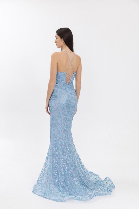 Robes de soirée Femme Bleu royal Pink Boom F8055 Efashion Paris