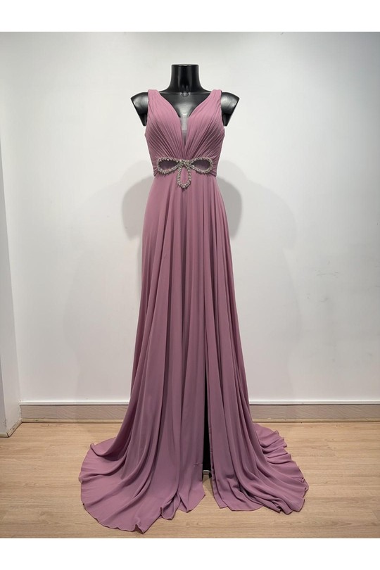 Robes de soirée Femme Kaki Pink Boom F8068 Efashion Paris