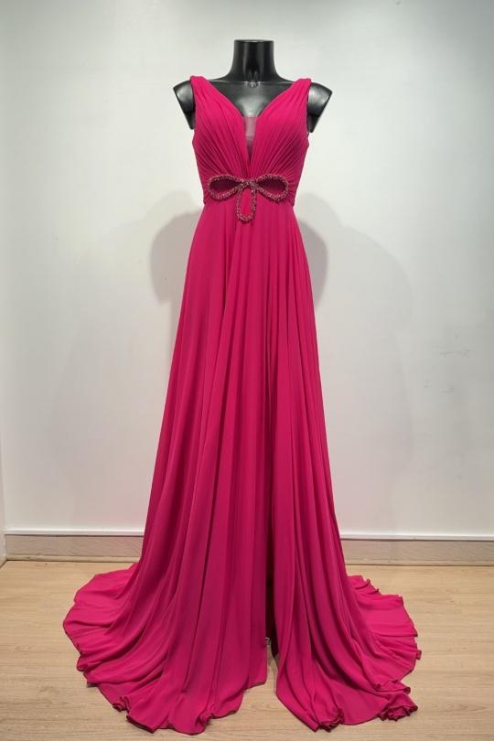 Abiti da sera Donna Fushia Pink Boom F8068 Efashion Paris