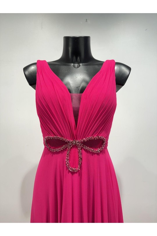 Robes de soirée Femme Kaki Pink Boom F8068 Efashion Paris