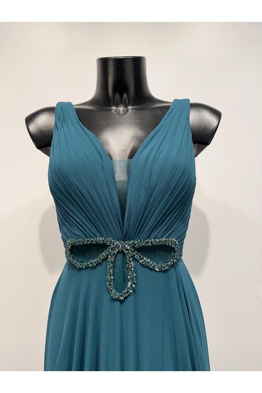 Robes de soirée Femme Kaki Pink Boom F8068 Efashion Paris