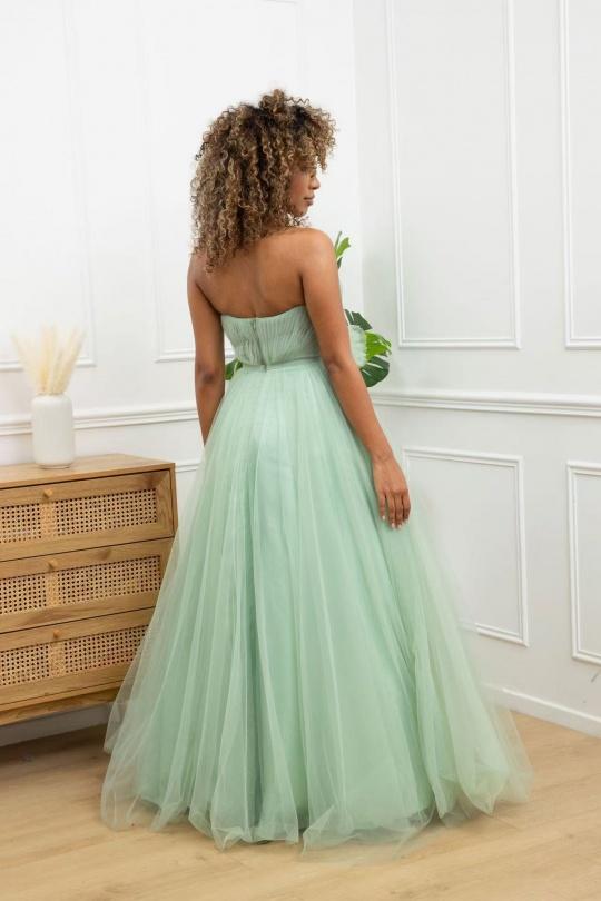 Robes de soirée Femme Bleu jean Pink Boom F86013 Efashion Paris