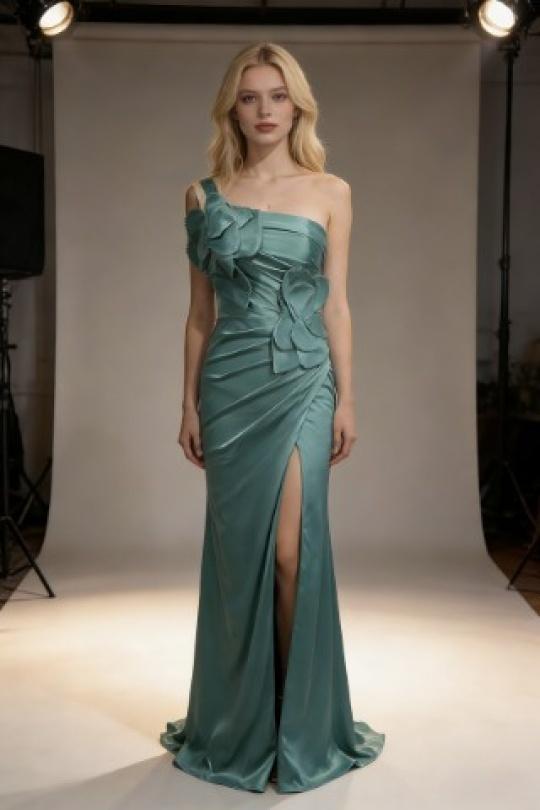 Robes de soirée Femme Vert canard Pink Boom F86011 Efashion Paris