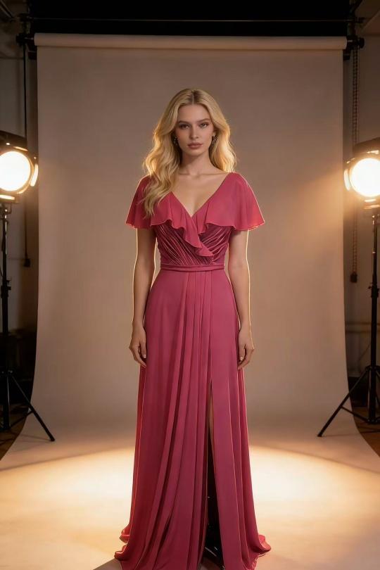 Robes longues Femme Vieux rose Pink Boom R123 Efashion Paris