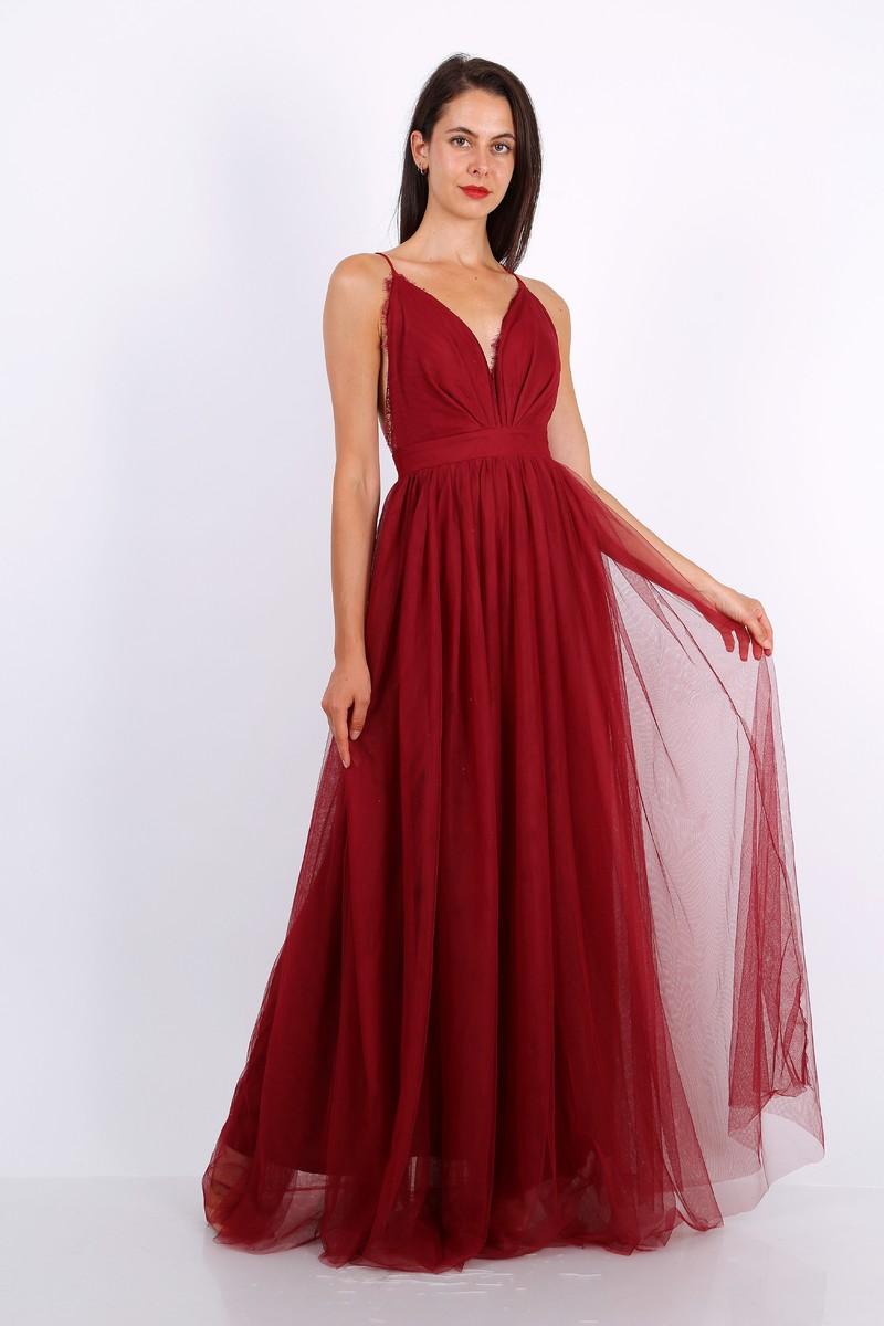 Vestidos de fiesta Mujer Burgundy Pink Boom 7623 #c Efashion Paris