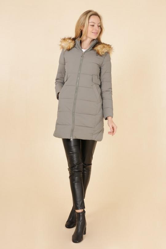 Doudounes Femme Gris MACMAX A1903 Efashion Paris