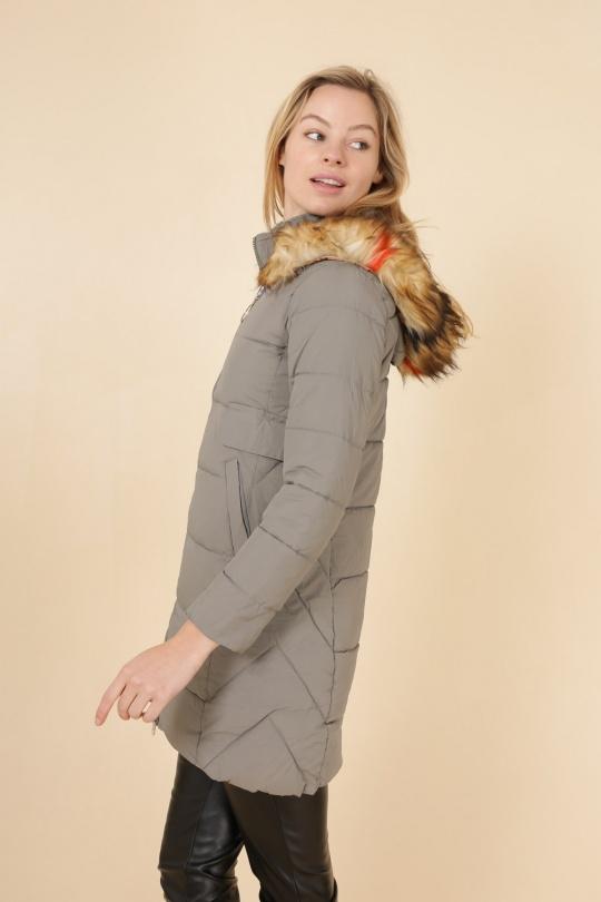 Doudounes Femme Gris MACMAX A1903 Efashion Paris