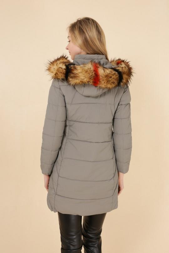 Doudounes Femme Gris MACMAX A1903 Efashion Paris
