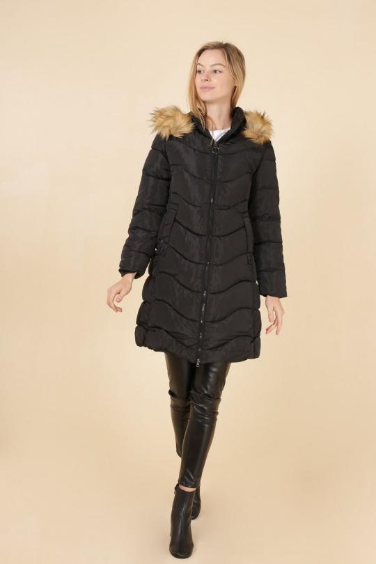 Doudounes Femme Noir MACMAX A2155 Efashion Paris