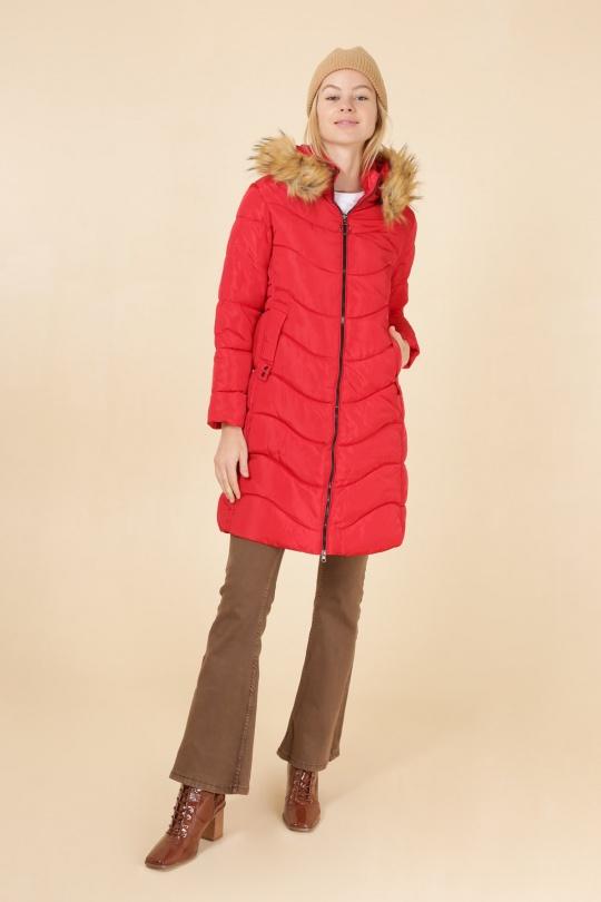 Doudounes Femme Rouge MACMAX A2155 Efashion Paris