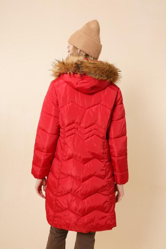 Doudounes Femme Rouge MACMAX A2155 Efashion Paris