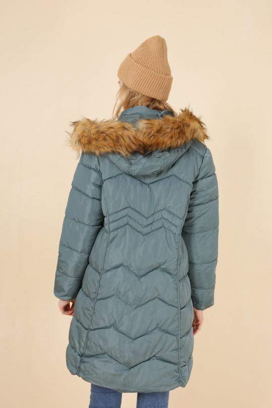Doudounes Femme Vert MACMAX A2155 Efashion Paris