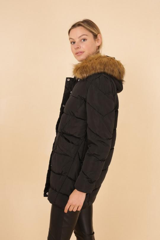 Doudounes Femme Noir MACMAX A2103 Efashion Paris