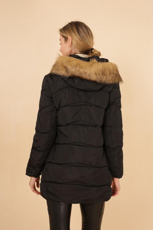 Doudounes Femme Noir MACMAX A2103 Efashion Paris