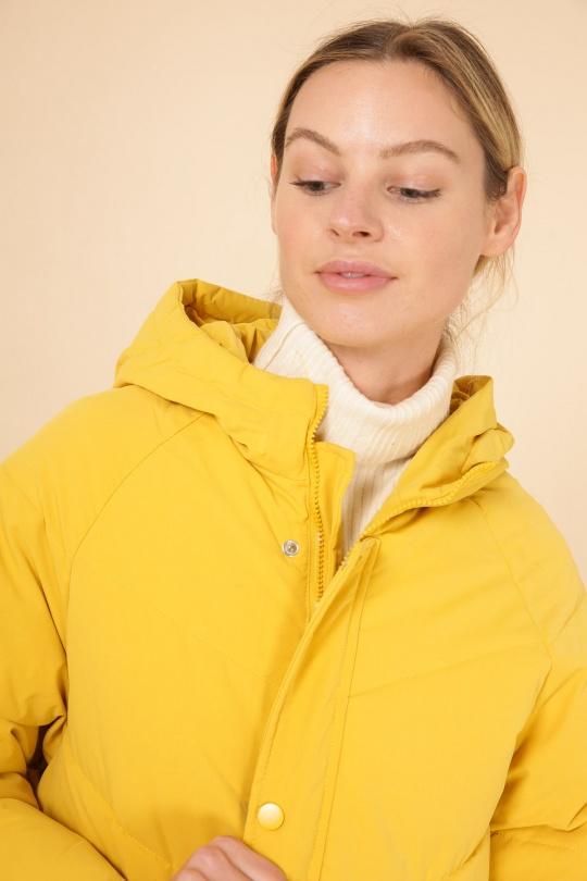 Doudounes Femme Jaune MACMAX A9605 Efashion Paris