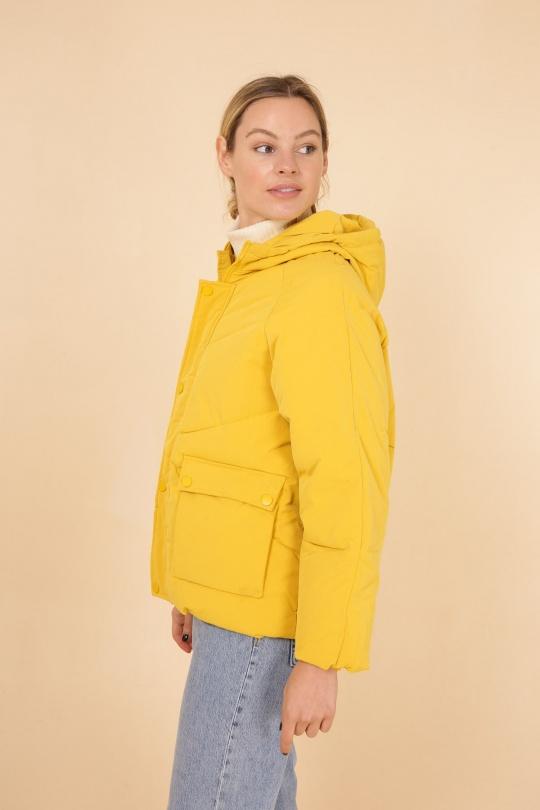 Doudounes Femme Jaune MACMAX A9605 Efashion Paris