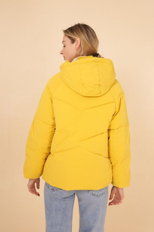 Doudounes Femme Jaune MACMAX A9605 Efashion Paris